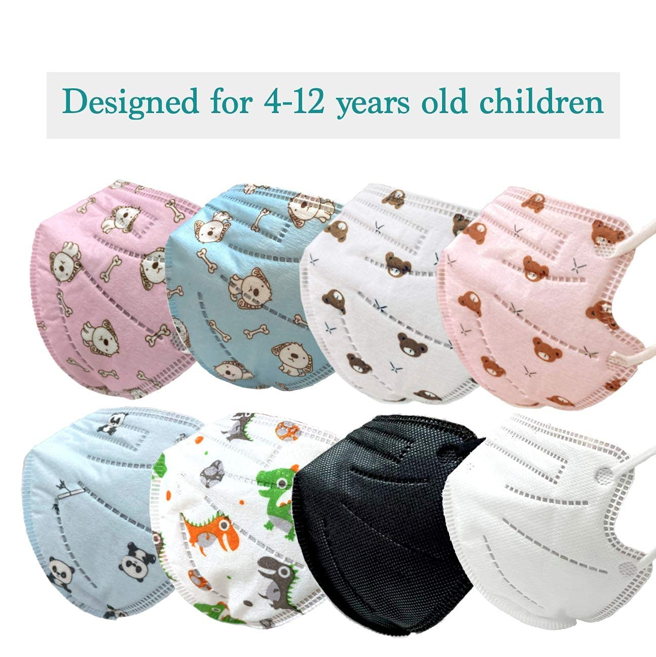 G-Box Children's 5-Layer Disposable Particulate Respirators (25-pcs, Individually Wrapped) (Pink Puppy)