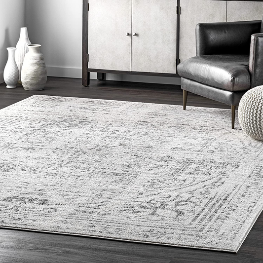 nuLOOM Arlena Vintage Area Rug, 4' x 6', Black