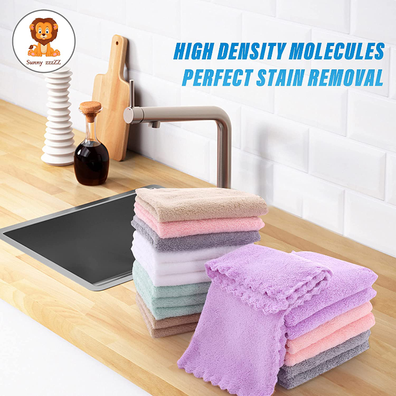 18 Pack Reusable Microfiber Cleaning Cloth Set