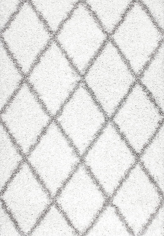 nuLOOM Tess Cozy Soft & Plush Modern Area Rug, 4' x 6', White