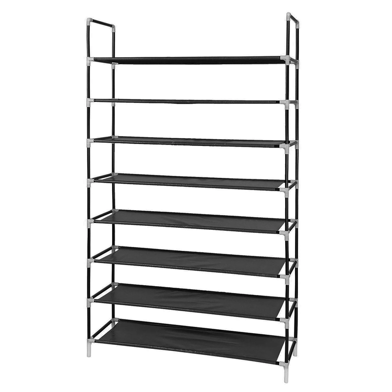 8-Tier Shoe Rack Tower Shelf - Holds 32 Pairs