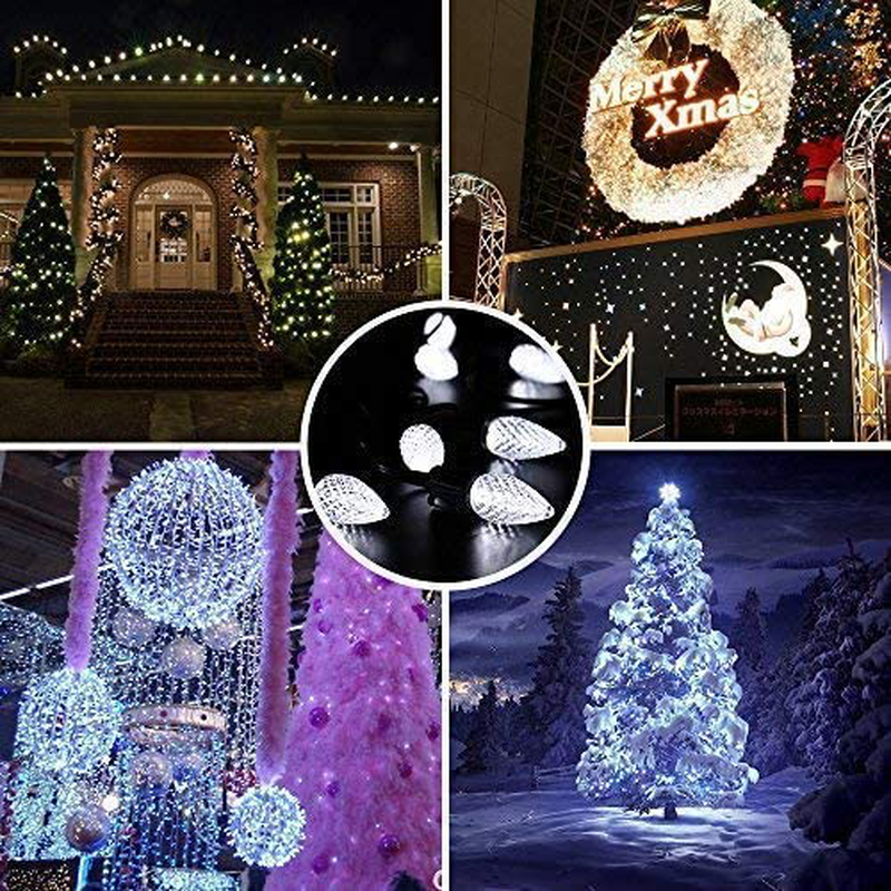 Brizled C9 Green St Patricks Day Lights, 16ft 25 LED Faceted String Lights, Connectable 120V UL Certified Christmas Lights, Indoor Outdoor Decorative Lights for Party, Easter, Patio, Garden, Holiday