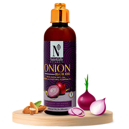 NUTRIGLOW NATURAL'S Onion Hair Mask With Jojoba Oil & Hydrolyzed Keratin For Dry & Damaged Hair, Deep Conditioning, Healthy Hydrated Hair, Reduce Hair Breakage | For Hair Growth (200 gm) 7.05 Ounce