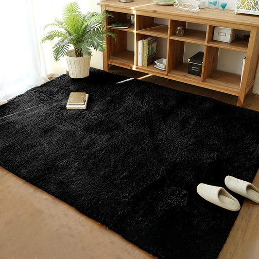 Merelax Soft Modern Indoor Large Shaggy Rug for Bedroom Livingroom Dorm Kids Room Home Decorative, Non-Slip Plush Fluffy Furry Fur Area Rugs Comfy Nursery Accent Floor Carpet 5x8 Feet, Pink