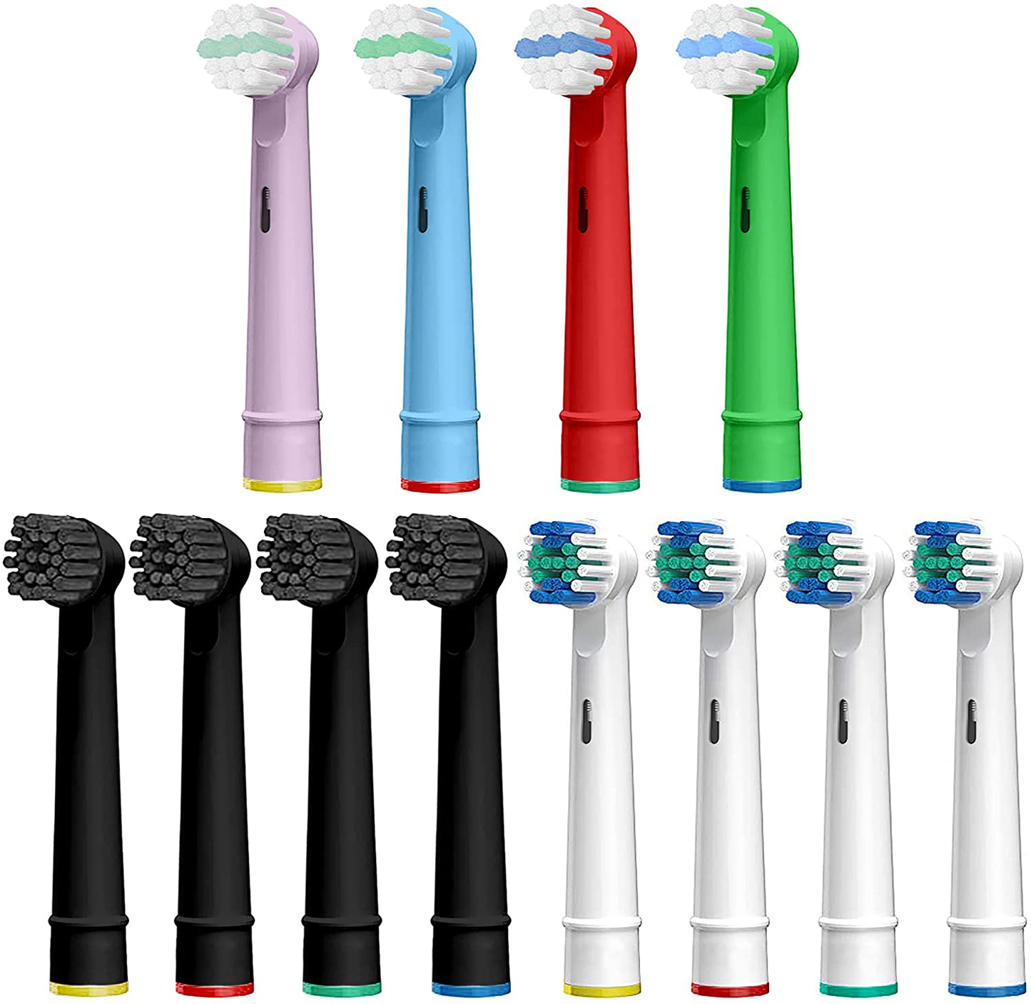 Electric Toothbrush Replacement Heads Compatible with Oral B Precision Clean Electric Toothbrush Soft Bristles Brush Heads