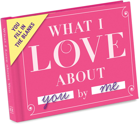 Knock Knock What I Love about Grandma Fill in the Love Book Fill-in-the-Blank Gift Journal, 4.5 x 3.25-inches & What I Love about You Fill in the Love Book Gift Journal, 4.5 x 3.25-Inches