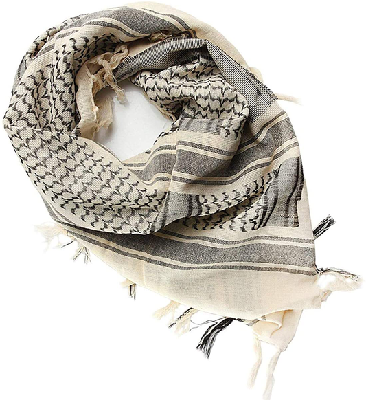 Scarf Head Neck Scarf Arab Wrap with Tassel 43x43 inches