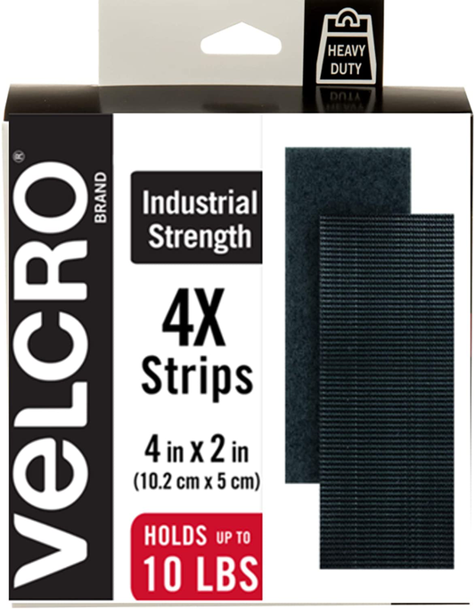 VELCRO Brand 90363 Industrial Fasteners Stick-On Adhesive | Professional Grade Heavy Duty Strength | Indoor Outdoor Use, 1 7/8in, Circles 4 Sets