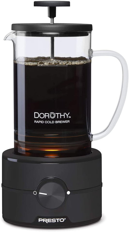 Presto 02937 Dorothy™ Electric Rapid Cold Brewer - Cold brew at home in 15 minutes - No more waiting 12 to 24 hours.