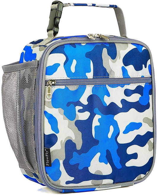 FlowFly Lunch box Insulated Lunch Bag Adult Lunchbox Reusable Cooler Tough & Spacious Tote Bag Designed for Men,Adults,Women,Kids,Digital Camo