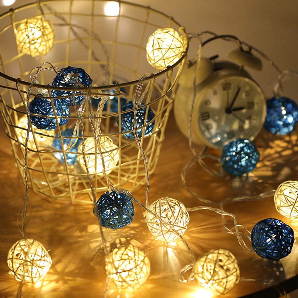DomeStar Rattan Ball, 24PCS 2 Inch Wicker Ball Decorative Ball Orbs Vase Fillers