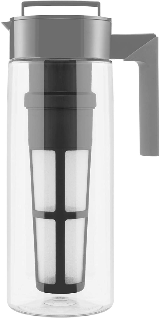 Takeya Patented Deluxe Cold Brew Coffee Maker, Two Quart, Stone