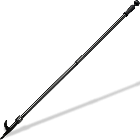 BsBsBest Fire Poker for Fire Pit, 31 Inch Extra Long Portable Campfire Poker for Fireplace, Camping, Wood Stove, Outdoor and Indoor Use, Rust Resistant Stainless Steel Silver Finish