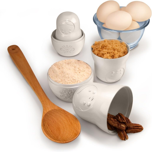 Nesting Matryoshka Measuring Cups, Set of 6