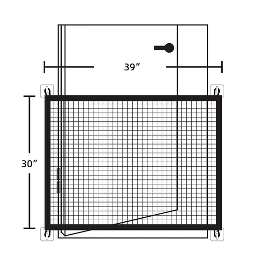 30" X 39" Portable Magic Pet Gate