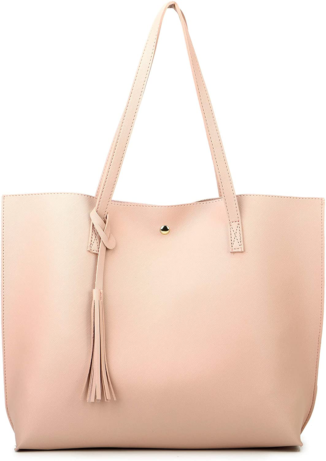 Women's Tote Bags Top Handle Satchel Handbags Faux Leather Tassel Shoulder Purse