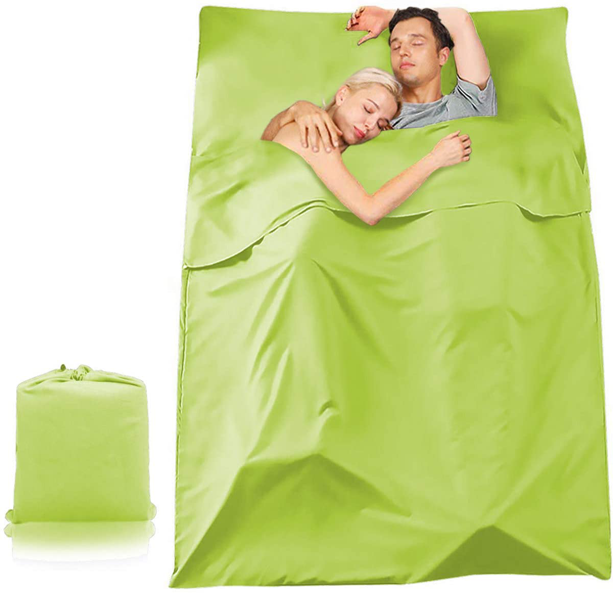 Aiung Sleeping Bag Liner, Lightweight Camping Sheet, Compact Sleep Bag for Hotel Motel and Outdoor