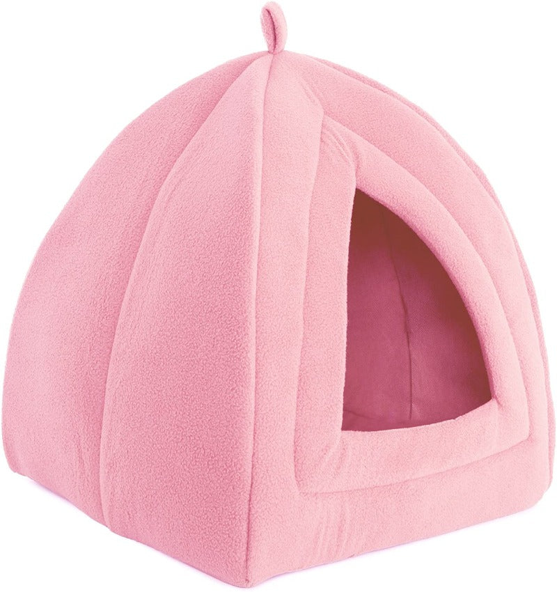 Plush Cozy Kitty Igloo Bed