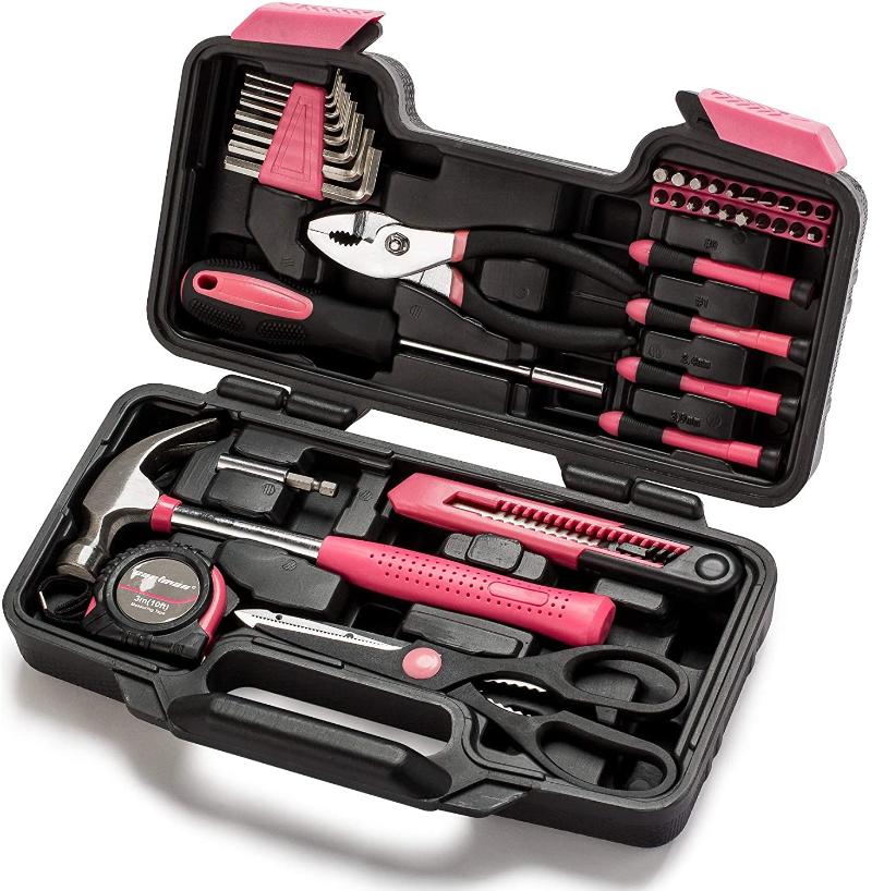 39-Piece Household Tool Set With Storage Case