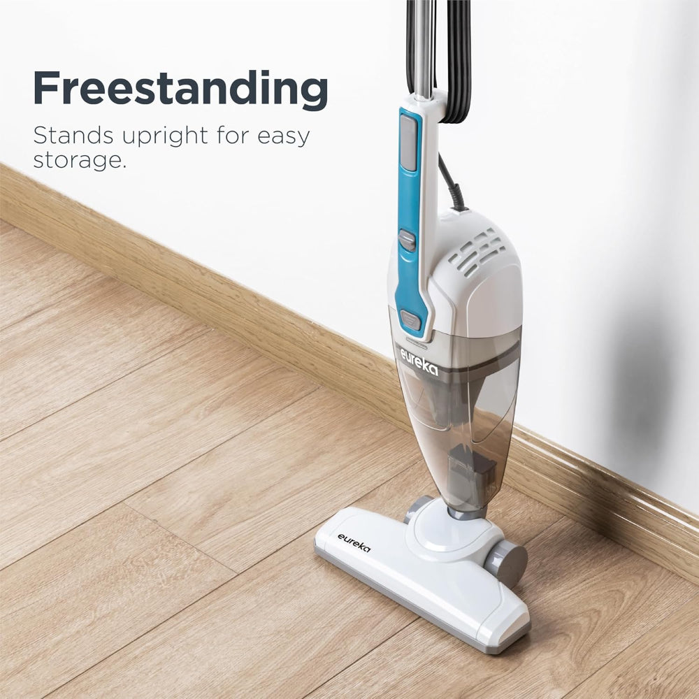 Corded Stick Vacuum Cleaner – 3-in-1 Handheld Use – Powerful Suction for Carpet, Tile & Hard Floors – Lightweight Design for Home & Pet Hair – Aqua Blue