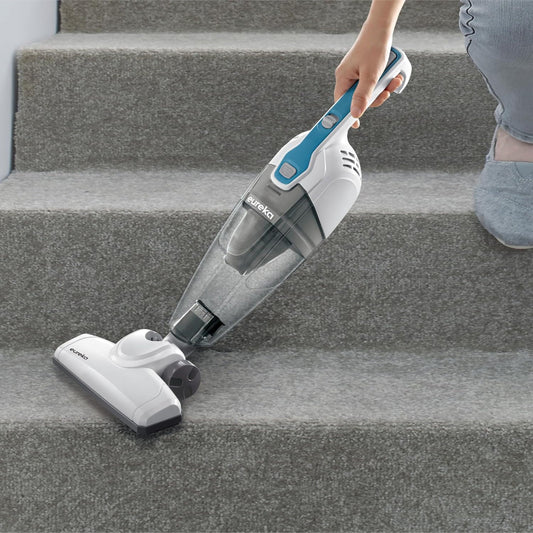 Corded Stick Vacuum Cleaner – 3-in-1 Handheld Use – Powerful Suction for Carpet, Tile & Hard Floors – Lightweight Design for Home & Pet Hair – Aqua Blue