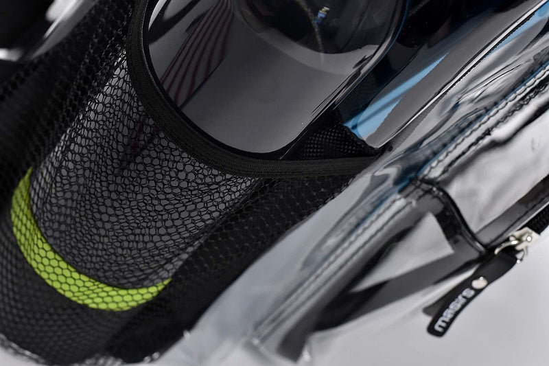 Heavy Duty Clear Backpack, Stadium Approved with Adjustable Straps and Dual Compartments