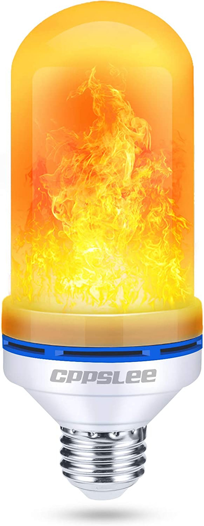 2 Pack LED Flame Light Bulbs, 4 Modes Fire Light Bulbs, E26 Base Flame Bulb, Christmas Party, Indoor and Outdoor Home Decoration