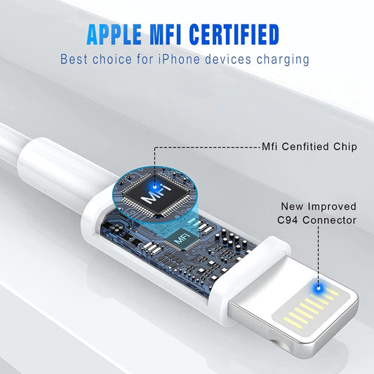 3Pack 6FT Charging Cords Compatible with iPhone