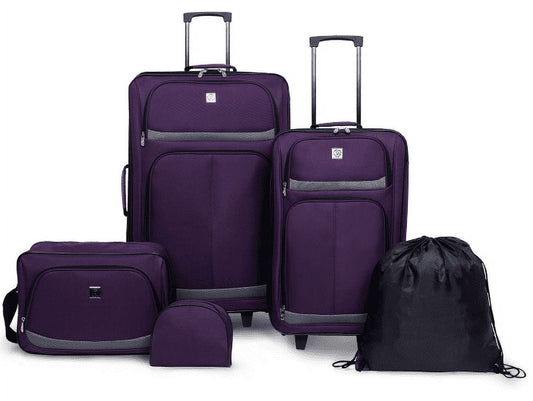 Protege 5 Piece 2-Wheel Luggage Set