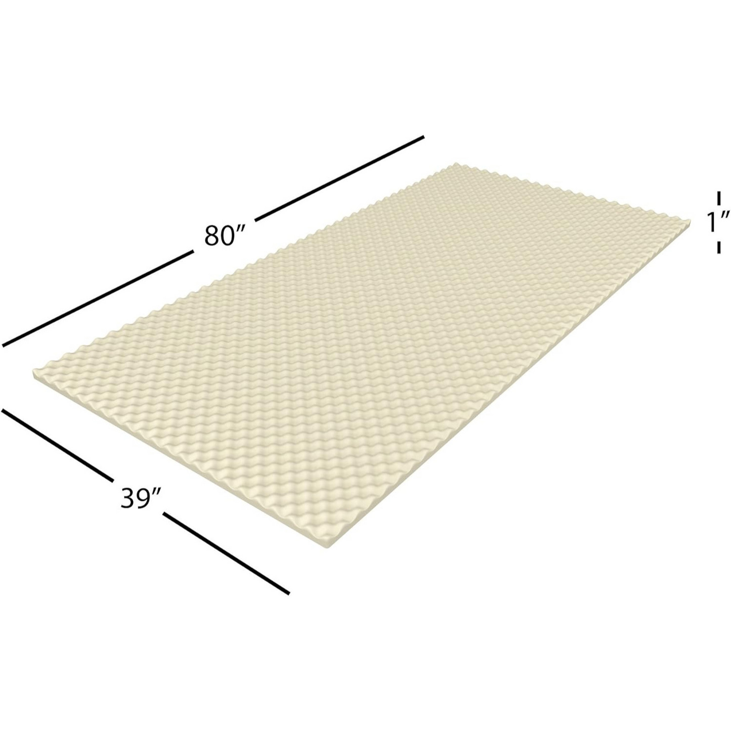 Egg Crate Mattress Topper - Twin XL