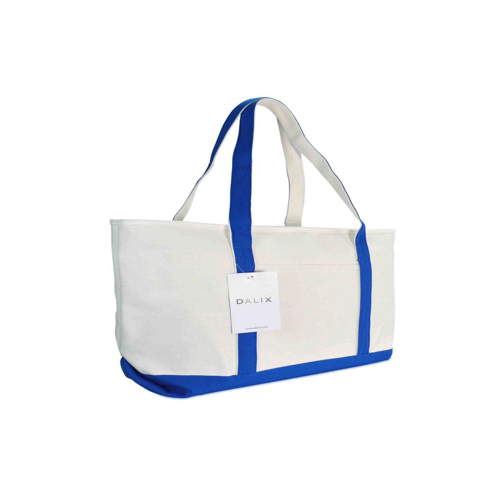23" Large Heavy Duty 24 Oz. Cotton Canvas Shopping Tote Bag