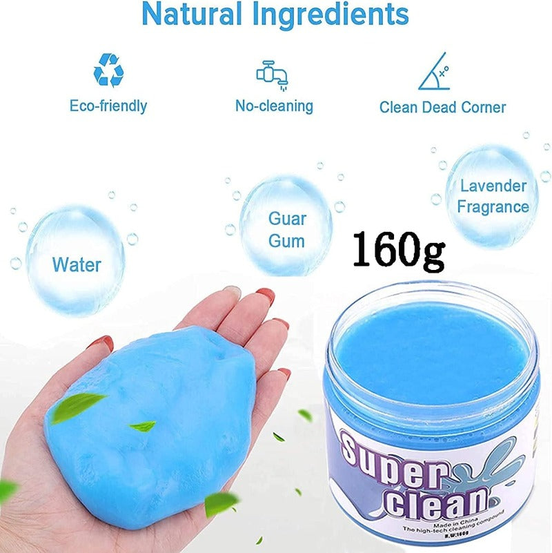 15-in-1 Universal Cleaning Gel Kit Car Accessories for PC Tablet Laptop Keyboards, Car Vents, Interiors, Printers & More