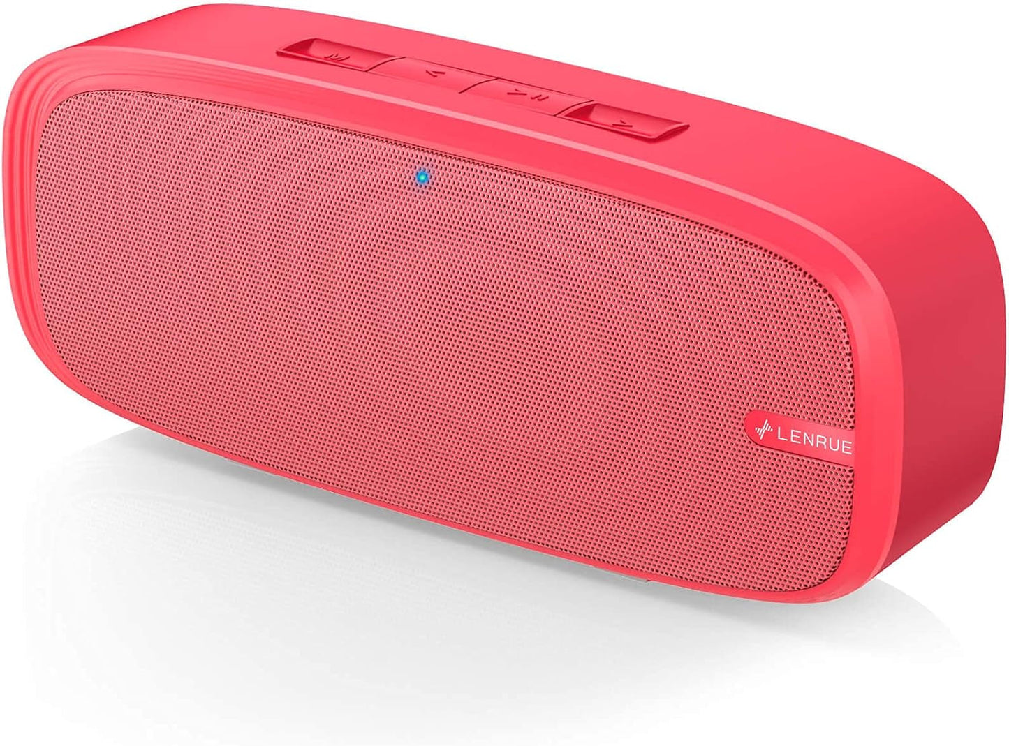 Wireless Portable Bluetooth Speaker with Loud Stereo Sound, Rich Bass, 12-Hour Playtime & Built-in Mic