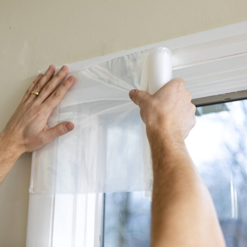 3 Pack Clear Plastic Rolled Window Insulation Kit, Max Strength 62" x 126"