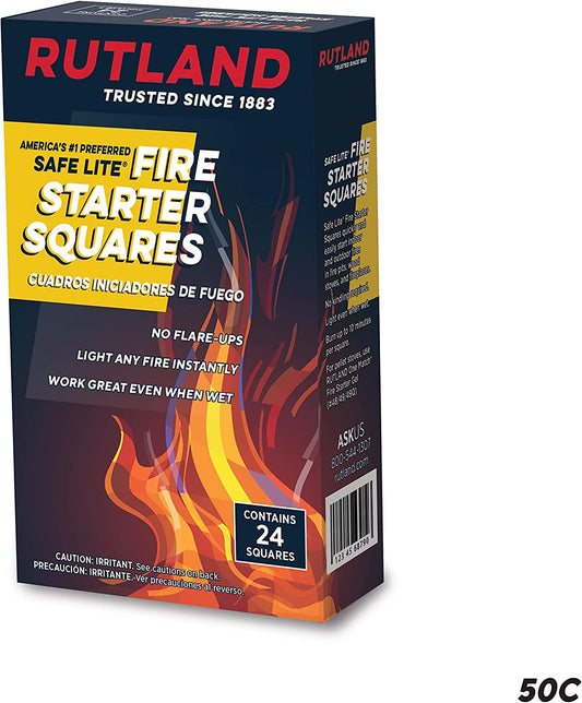 Safe Lite Fire Starter Squares, 24 squares