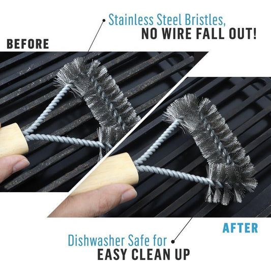 Grill Brush Stainless Steel - 8 inch