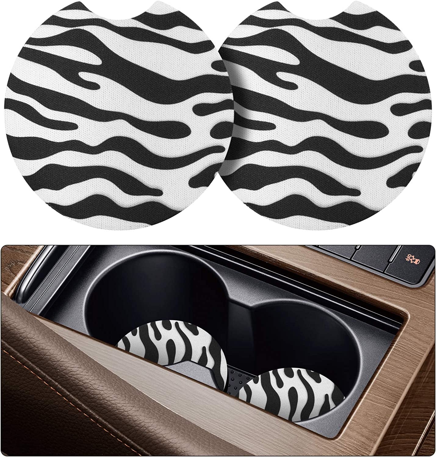 2 Pack Car Coasters for Cup Holders