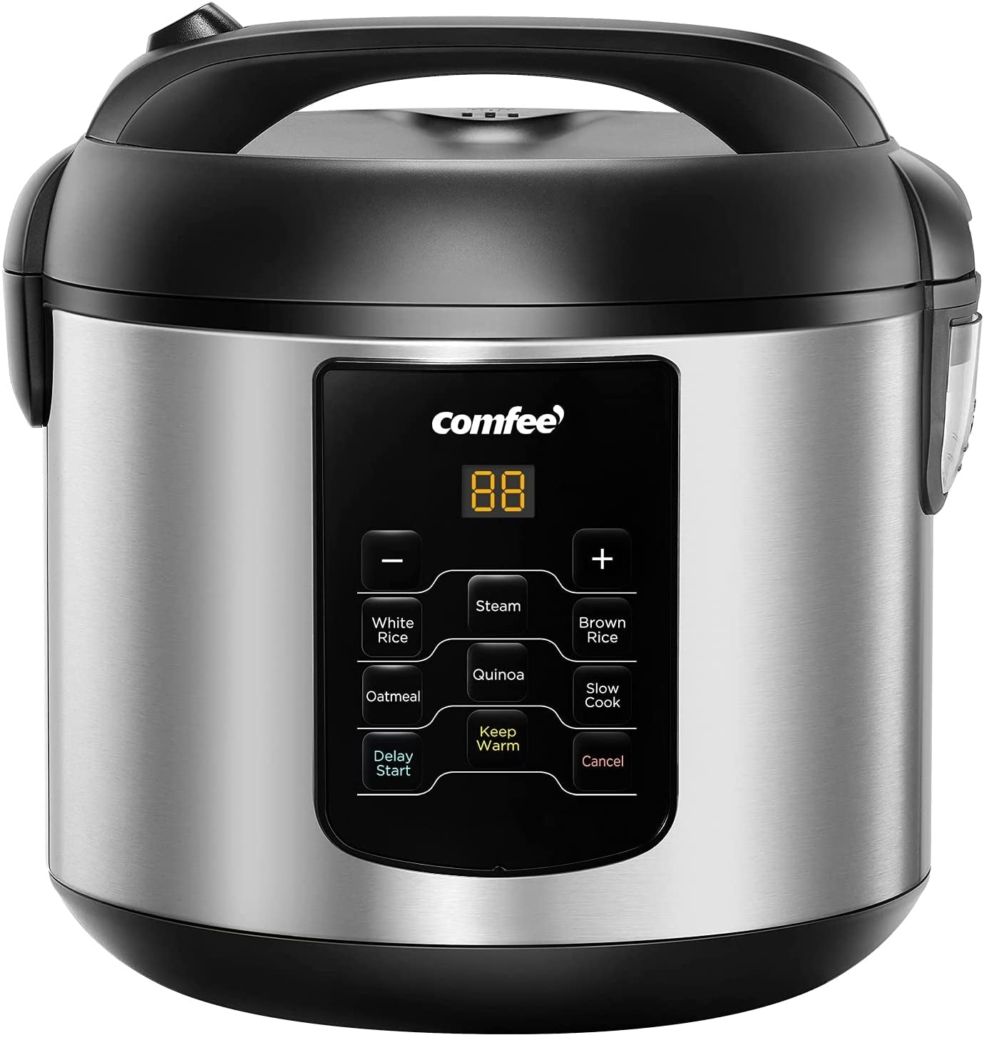 Rice Cooker, Slow Cooker, Steamer, Stewpot, Saute All in One (12 Digital Cooking Programs), 24 Hours Preset