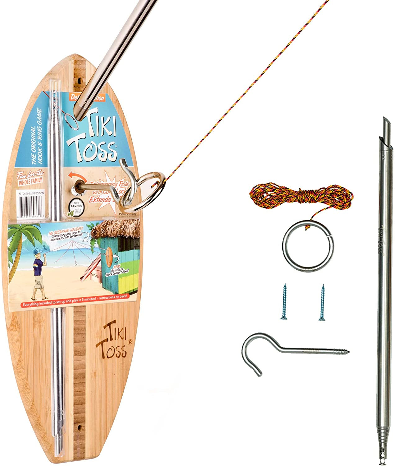 Tiki Toss Ring Toss Game for Adults & Kids