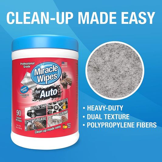 MiracleWipes for Automotive, 90 Count