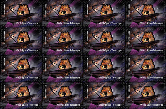 USPS Charles James Webb Space Telescope Forever Stamps - Sheet of 20 Postage Stamps