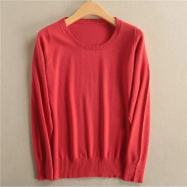 Women's Soft Stretch Knit Pullover Sweater