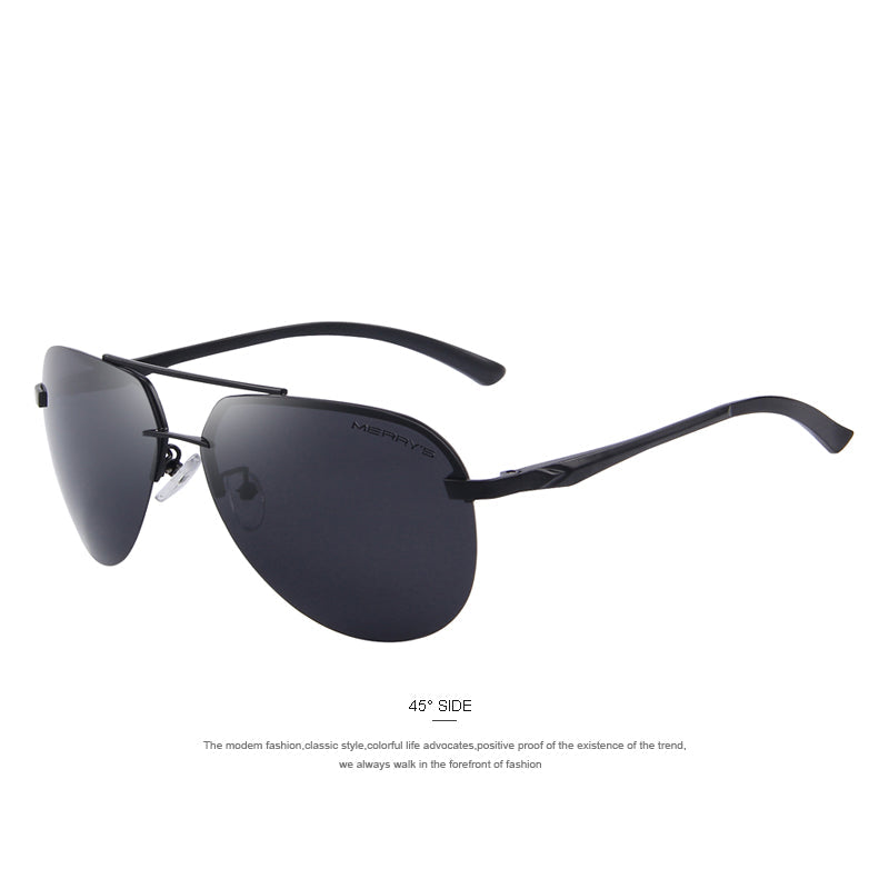 MERRY'S Brand Men 100% Polarized Aluminum Alloy Frame Sunglasses Fashion Men's Driving Sunglasses S'8281