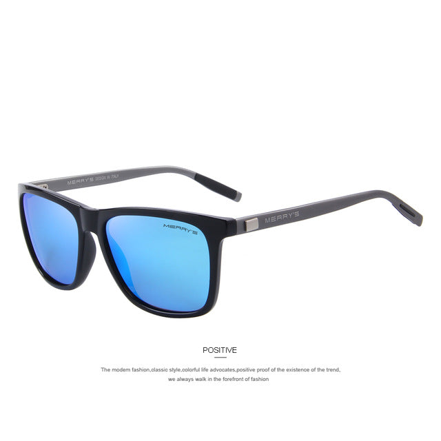MERRY'S Unisex Retro Aluminum Sunglasses Polarized Lens Vintage Sun Glasses For Men/Women S'8286