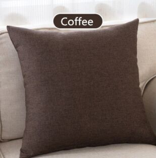 Modern Solid Cotton Linen Sofa Cushion Embrace Pillow 45x45cm/17.7x17.7'' Throw pillow Home Decoration Pillow Seat cushion