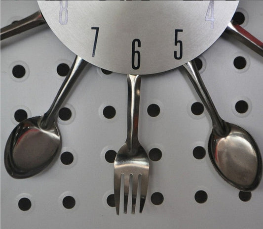 fashion surface Stainless steel wall Quartz clocks diy home decor stickers clock living room