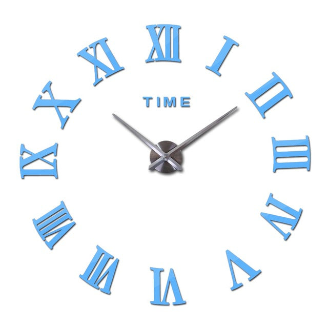 Large Roman Mirror Fashion Quartz Clock