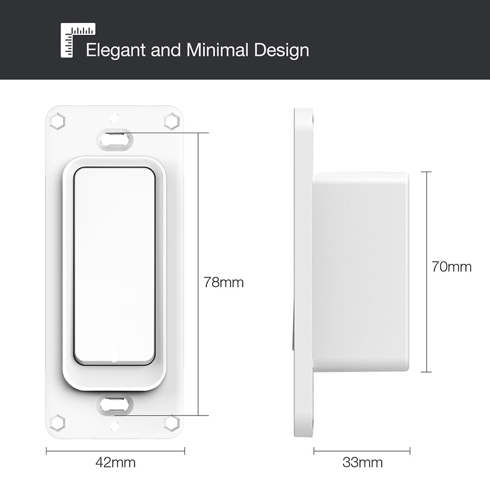WiFi Smart Wall Light Switch Dimmer with APP Control