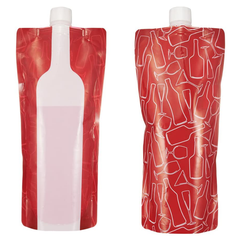 4 Pack BPA-Free Reusable Portable Wine Flask With Free Funnel