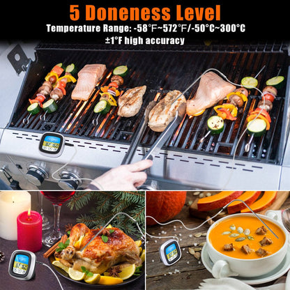LED Meat Thermometer - Digital Backlight Display